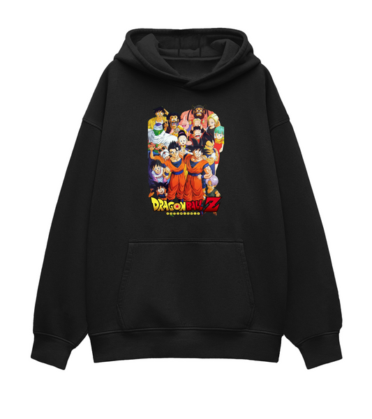 Dragon Ball Z Oversized Black Hoodie – Power Up Your Style